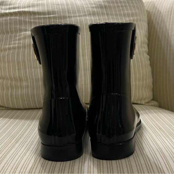 Michael Kors Benji Black Glossy Rain Boots Women’s Size 9 - Picture 6 of 6